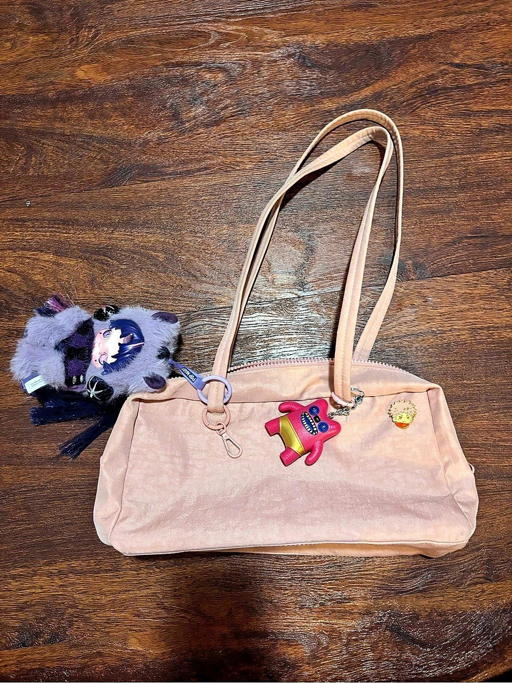 BAGGU X UO Rose tan Bowler regular size